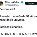 <p>Tuit de Alberto Caliú en el que difunde la mentira de la autoría, del 18 de agosto. / <strong>X (Twitter)</strong></p>