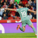 <p>Julián Álvarez celebra el único tanto del partido. /<strong> Atlético de Madrid</strong></p>