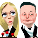 <p>Giorgia Meloni y Elon Musk. / <strong>Luis Grañena</strong></p>