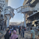 <p>Una calle de Gaza destrozada por los ataques israelís. / <strong>Médicos Sin Fronteras</strong></p>