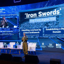 <p>Yael Grosman, teniente coronel del ejercito de Israel, durante su charla en el DTS. / <strong>Defense Tech Summit</strong></p>