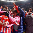 <p>El conjunto colchonero celebra el gol de la victoria de Julián Álvarez. /<strong> Club Atlético de Madrid</strong></p>