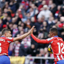 <p>Azpilicueta y Lino celebran el gol del empate. / <strong>Club Atlético de Madrid</strong></p>