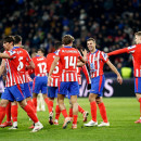 <p>Los jugadores del Atleti celebran la victoria del partido. / <strong>Club Atlético de Madrid</strong></p>