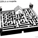 <p><em>Acceso a la vivienda</em>. / <strong>J. R. Mora</strong></p>