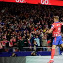 <p>Sorloth celebra el gol de los rojiblancos. / <strong>Club Atlético de Madrid</strong></p>