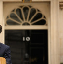 David Cameron, el 8 de mayo, durante su discurso ante el 10 de Downing Street, después de su holgada victoria electoral.