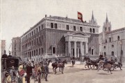 <p>Inauguración del actual edificio de la Real Academia Española, 1894, en <em>La Ilustración Española y Americana</em></p>
