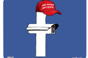 <p><em>Facebook y Trump.</em></p>