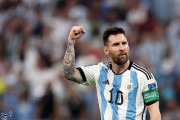 <p>Messi durante el partido de Argentina contra México en fase de grupos del Mundial 2022.</p>