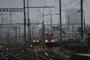 <p>Trenes entrando en la estación central de Zúrich, en Suiza. /<strong> bahn.photos</strong></p>