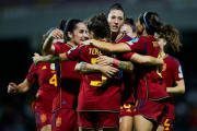 <p>Las jugadoras de la selección celebran el gol de Hermoso frente a Italia, el 27 de octubre. <strong>/ Real Federación Española de Fútbol</strong></p>