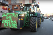 <p>Una imagen de los primeros días de las tractoradas en Benavente, en febrero de 2024. /<strong> Interbenavente</strong></p>