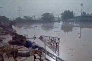 <p>El campo del Paiporta CF, inundado tras el paso de la DANA. /<strong> X</strong></p>