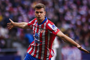 <p>Sorloth, celebrando el gol de la victoria. / <strong>C.A.M</strong></p>