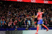 <p>Sorloth celebra el gol de los rojiblancos. / <strong>Club Atlético de Madrid</strong></p>