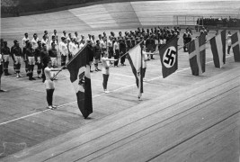 Inauguración del campeonato mundial de balonmano de 1938, celebrado en Alemania.