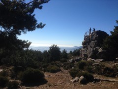 Mirador de Vicente Aleixandre en la Senda de los Poetas de la Sierra de Guadarrama.