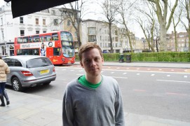 Owen Jones, en Londres, después de la entrevista. 