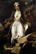 <p>Grecia expirante entre las ruinas de Missolonghi, por Eugène Delacroix.</p>