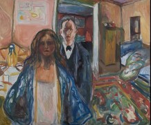 <p>El artista y su modelo, 1919-21. Edvard Munch</p>