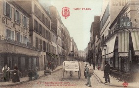 <p>La Rue Bichat de París, en una postal antigua de Éditions F-Fleury. </p>