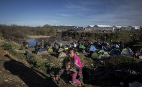 <p>Campo de refugiados en Idomeni, Grecia</p>