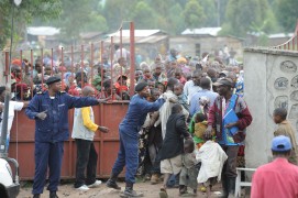 <p>Campo de refugiados en el Congo</p>