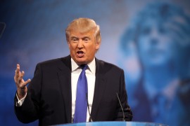 <p>Donald Trump durante una conferencia política en Maryland.</p>