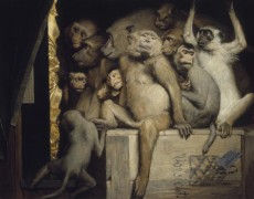 <p>Monos, como críticos de arte.</p>