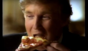 <p>Donald Trump protagoniza el anuncio de Pizza Hut (1995)</p>