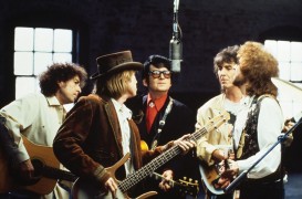 <p>Bob Dylan, Roy Orbison, George Harrison, Tom Petty y Jeff Lynne, en acción.</p>