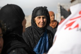 <p>Un grupo de mujeres desplazadas en Kirkuk.</p>