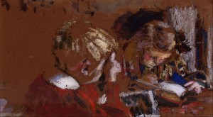 <p>‘Niños leyendo’. Cuadro de Édouard Vuillard (1909)</p>