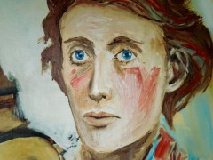 <p>Óleo sobre lienzo de Virginia Woolf (1998).</p>