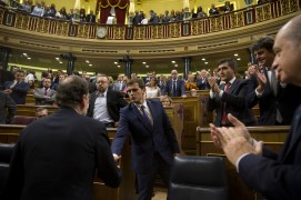 <p>Mariano Rajoy es investido presidente del Gobierno, 29/10/16</p>