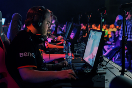 <p>Jugadores en el evento Dreamhack Summer de 2015, en Dinamarca.</p>