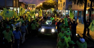 <p>Caravana del candidato Lenin Moreno, en Guayaquil.</p>