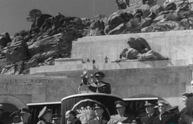 <p>Inauguración del Valle de los Caídos, en 1959.</p>