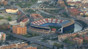 <p>Antigua imagen aérea del Vicente Calderón. </p>