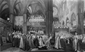 <p>Ceremonia de coronación del Rey Jorge V de Inglaterra (1911)</p>