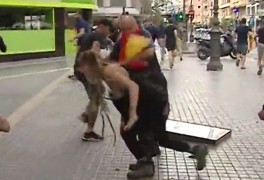 <p>Un ultraderechista agrede a una joven en Valencia este 9 de octubre.</p>