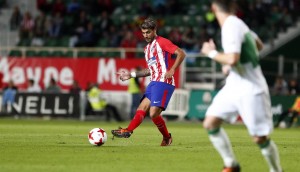 <p>Augusto Fernández, en el partido de Copa contra el Elche, tras superar una grave lesión. 25 de octubre de 2017. </p>