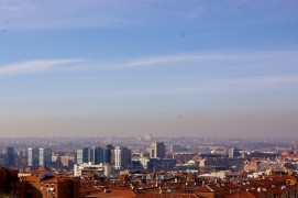 <p>Boina de contaminación sobre la ciudad de Madrid. 2011.</p>