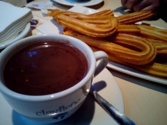 <p>Chocolate con churros.</p>