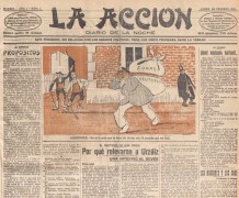 <p>Portada del diario La Acción. Madrid, 1916</p>