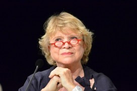 <p>Eva Joly, en un debate en Toulouse</p>