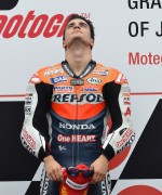 <p>Dani Pedrosa, en el podium del Gran Premio de Japón. 2012.</p>