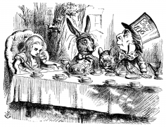 <p>Ilustración de John Tenniel para el libro <em>Alicia en el País de las Maravillas</em>. 1865.</p>