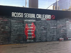 <p>Mural en contra del acoso sexual callejero en Santiago, Chile</p>